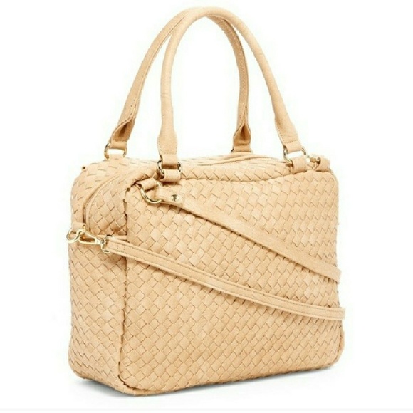 🎀Only 1 Left❗ Pink Haley Rorie Woven Satchel - Picture 2 of 3